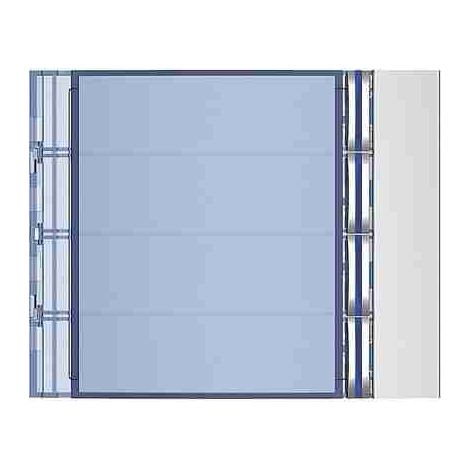 BTI352041 Frontale 4 pulsanti su colonna singola finitura Allmetal