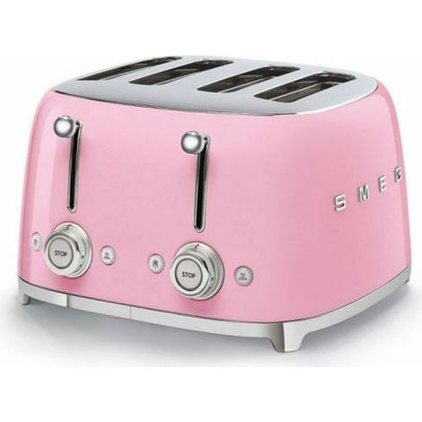 Smeg TSF03PKEU Grille-pain 4 tranches Rose Retro (1/5)