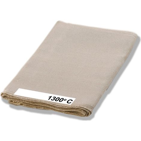 Schweißdecke Material Silikatgewebe 900x1000 mm, bis 1.300° C (1/2)