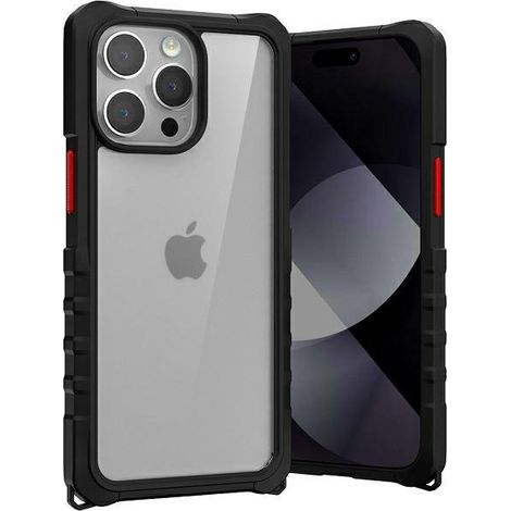 Mercury Bumper Pop Case iPhone 15 Pro Max 6,7 Zoll schwarz/schwarz