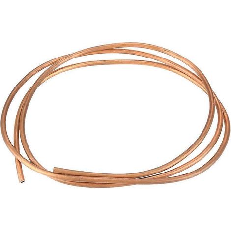 Tube en cuivre souple T2 de 2 m, diamètre extérieur 6 mm, diamètre intérieur 4 mm, épaisseur 1 mm (diamètre extérieur 6 mm, diamètre intérieur 4 mm) (1/5)