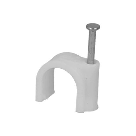 Solera – Cavalier câble électrique blanc – Lot de 100 pièces – Pour câble diamètre 12mm – Fixation rapide et durable
