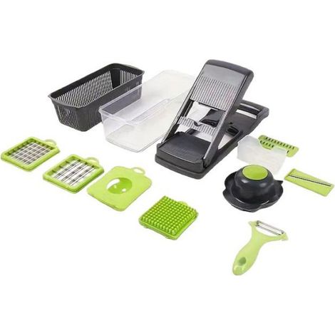 Hachoir À Légumes - Mandoline Multifonctionnelle 16 En 1 - Pour Légumes Et Fruits - 1 Pièce (1/5)