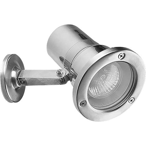LedsC4 Helio - LED-Strahler LED 8W und 333lm. Durchmesser 10cm. Gehäuse aus Stahl. Außenbereich IP66. Farbe Silber (1/3)
