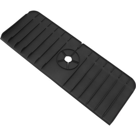 Tapis anti-éclaboussures pour robinet d'évier, en silicone, récupérateur d'eau et égouttoir pour cuisine et salle de bain, 2e génération (1/5)