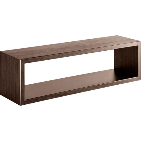 Mensola da Parete 60x18x15,5 cm in Fibra di Legno Regolo Noce (1/4)