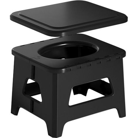 Toilette Portable Extérieure - 38 x 38 x 35 cm - Couvercle Étanche - Agent Gélifiant 6 Unités - Sac de Rangement - Sacs Poubelle Inclus - 1 Pièce (1/5)