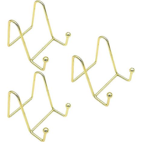 Support de téléphone doré en acier inoxydable, compatible avec un ensemble de 3 pièces (1/5)