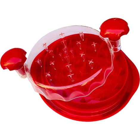 Picadora de carne de pollo, picadora de carne con tapa transparente, picadora de carne roja con tapa transparente (1/5)