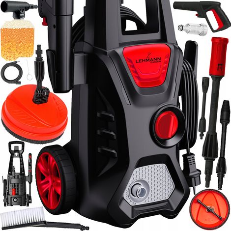 NETTOYEUR HAUTE PRESSION AUTO-ASPIRANT PUISSANT 230 BARS, BROSSE EN MOUSSE + KIT DE NETTOYAGE POUR PATIO (1/5)