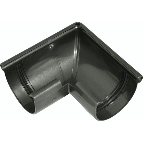 Marley Rinnenwinkel Halbrund, RG 75, anthrazit-metallic, außen
