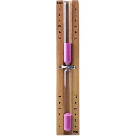 15 minutes sauna sablier, salle de bain sablier minuterie sauna sablier minutes tournantes sablier en bois avec horloge en verre et sable rose
