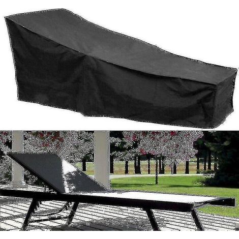 Housse de protection robuste et imperméable pour transat, bain de soleil et mobilier de jardin en rotin pour terrasse. (1/4)