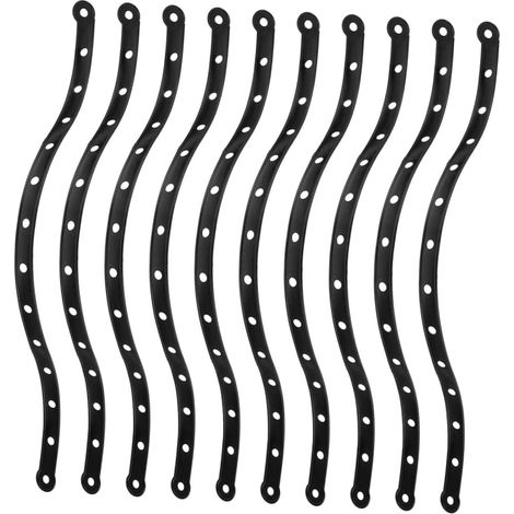 Wakauto Lot de 20 bandes connexion noires en plastique pour cintres, (1/5)