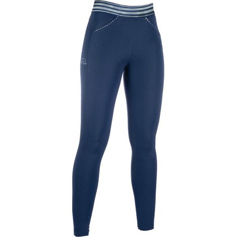 Pantalone da equitazione donna rinforzo in silicone totale modello Pull on: 40, nero 9100 (1/3)