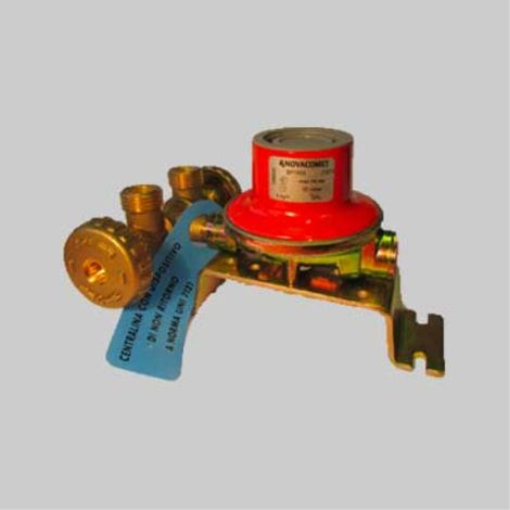 Minicentralina due attacchi con regolatore 10 kg/h con regolatore bp 2205 NOVA COMET (1/2)