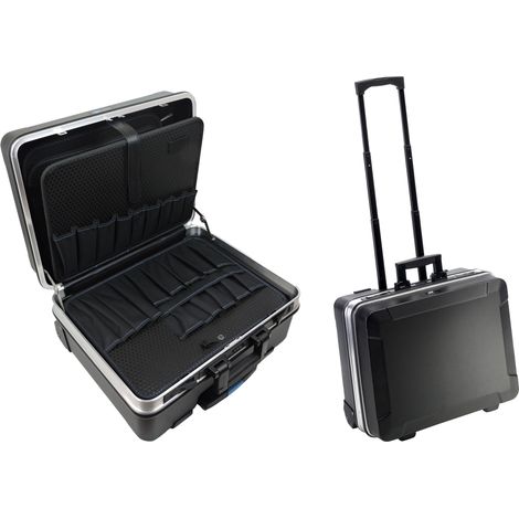 Malette de rangement 36L avec 2 roulettes – Coque ABS haute résistance – Compartimentage variable – 600L – Famex
