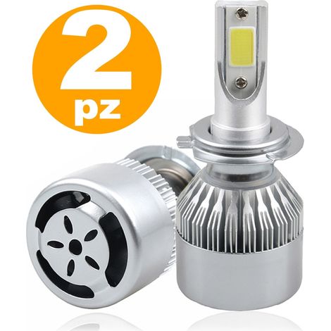 TRADE SHOP - Lampade Per Anabbaglianti E Abbaglianti C6 H1 6000k Led F 36w/3800lm Auto Moto -