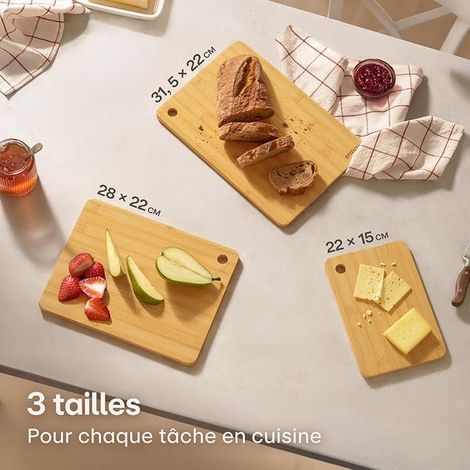 Planches à Découper en Bambou – Légumes (1/4)