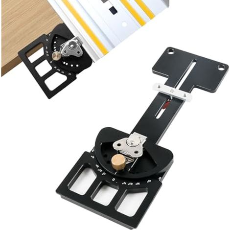 Jauge d'onglet réglable multi-angle pour scie à table carrée à angle droit avec butée d'angle de -60 ° à 60 ° pour Makita pour Festool pour rail de guidage Milwaukee (1/5)