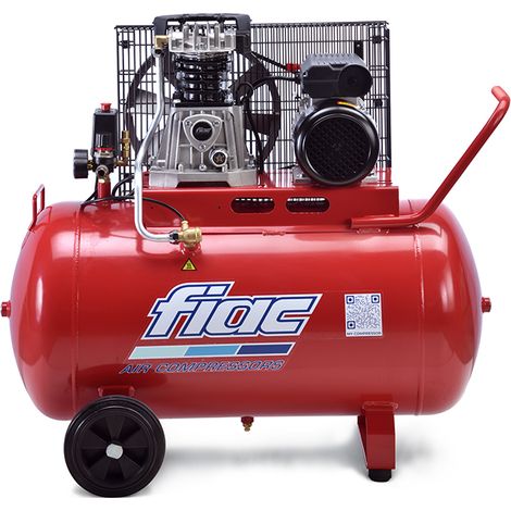 Compressore aria a cinghia FIAC AB 100/3-3-MC - 100 L - 1500 giri/min - 2.2 kW - 230 V (1/4)