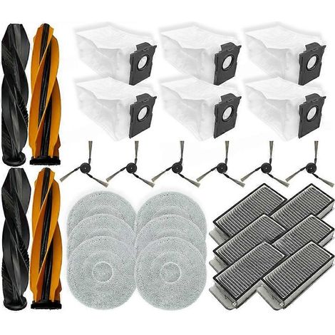 Ersatzteile für Dreame L40S Pro Ultra / X50s Pro Ultra / L40s Ultra, Mova P50s Ultra: Bürste, Filter, Beutel für Wischmopp