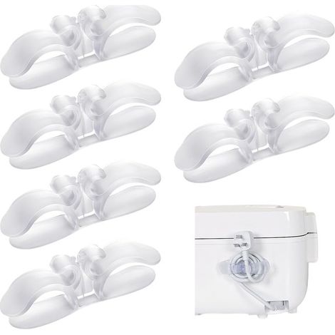 6-teiliges Kabelorganizer-Set, Wandkabelorganizer, Kabelorganizer, Gerätekabelorganizer, Kabelhalter für den Schreibtisch, selbstklebende Kabelklemme, Telefonkabelhalter für Küchenzubehör