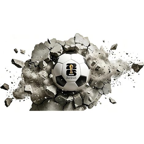 Sticker Mural Football 3D, Autocollant Mural Amovible Pour Chambre Enfant Garçon Fille, Décoration Murale Sport Pour Chambre Ado, Salon (1/5)