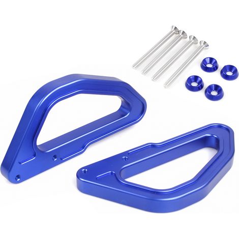 Car modification aluminum alloy off-road vehicle drilled grab handles and mountain bike interior handles - blue (1/3)