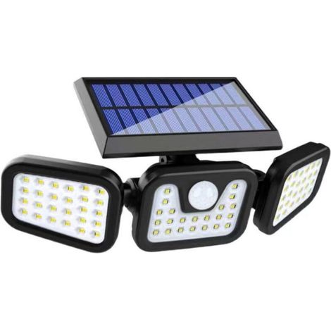 Lampe Solaire Extérieur74 LED, étanche IP65, éclairage grand angle 360 \u200b\u200b°, lumière solaire avec détecteur de mouvement, pour jardin, entrée (1/4)