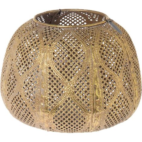 Déco Photophore pour Bougie votive en métal 16 cm