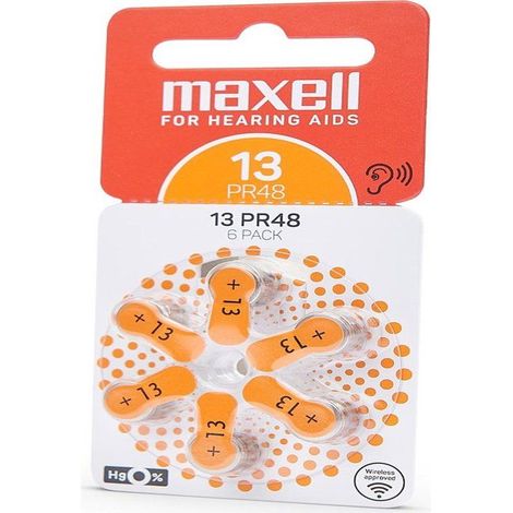 Maxell 790419, Batterie à usage unique, Zinc-Air, 1,45 V, 6 pièce(s)