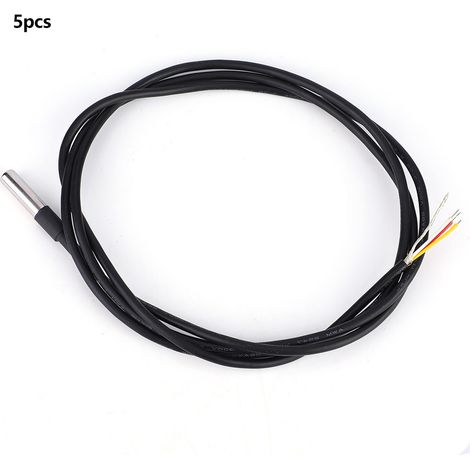 Capteur de température numérique étanche haute précision, sonde en tube d'acier inoxydable, câble de 1,2 mètre, pour mesure précise en milieu humide (1/5)