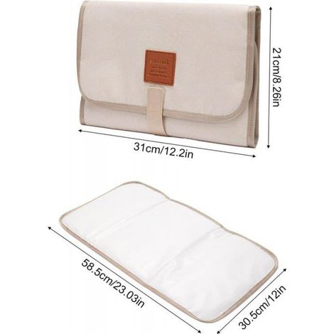 Matelas À Langer - Amovible Tapis À Langer Pour Bébé Pliable Matelas A Langer De Voyage Tapis A Langer De Voyage Bebe Pad (1/5)