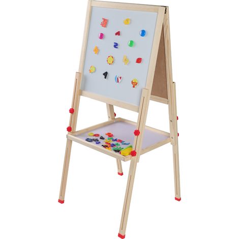 Chevalet de peinture 3-en-1 réglable autoportant avec accessoires pour enfants, jeu créatif (1/5)