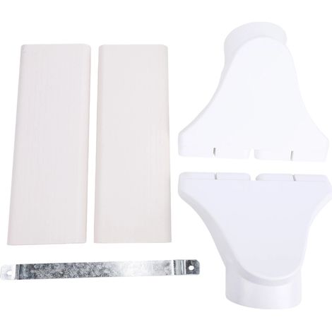 Raccord de conduit PE pour poutre, raccord de tuyau de ventilation plat ABS pour système d'air frais, s'adapte aux poutres, gain de place. (1/5)