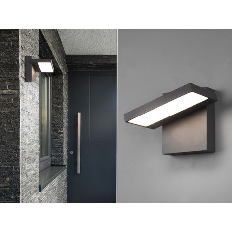 Horton Trio Lighting Anthrazit Aluminium Verstellbare Außenwandleuchte IP54 (1/5)