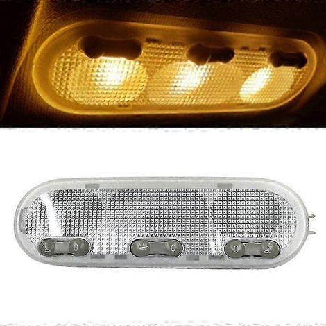 Lámpara de techo de lectura interior de 3 botones para Sunny Micra/March. Luz interior para automóviles. Como se muestra en la imagen. SZRH AV