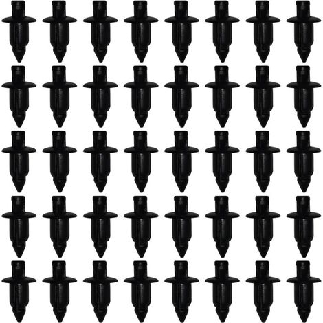 Rivets en plastique, clips de fixation automobile, 50 clips de fixation de carrosserie pour Yamaha/Suzuki/Kawasaki/Forza, clips de carénage en plastique, trou de 6 mm (1/5)