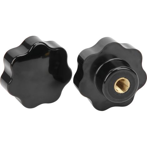 2 Stück Klemmknopf mit Innengewinde, 7-Stern-Kopfmuttern, Industriezubehör M12 x 65 (1/5)