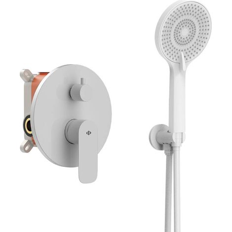 Conjunto Empotrar 2 Fun. Monomando Cassio Blanco - GME