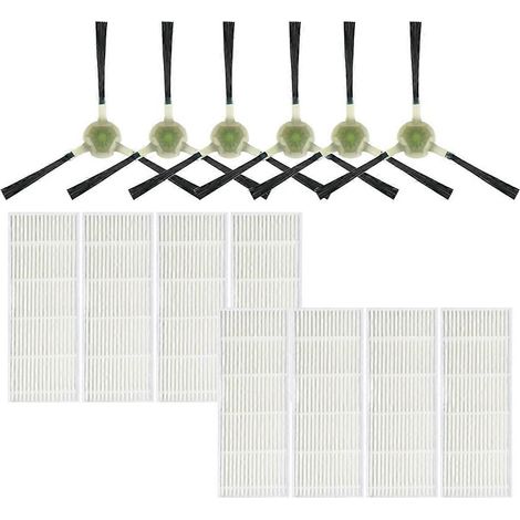 Lot de 14 brosses latérales avec filtre HEPA pour aspirateur robot Lefant (1/5)