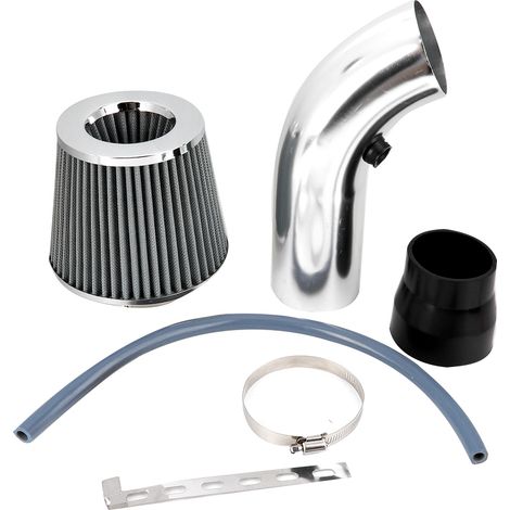 Jeffergarden Kit de tuyau d'admission d'air froid universel pour voiture en alliage d'aluminium de 75 mm (3 pouces) avec filtre et conduit d'induction (1/5)