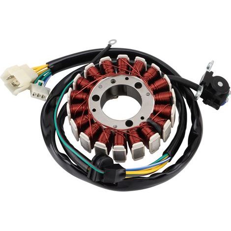 Compatible with the stator-coil-magneto assembly of the Honda CBX250 / XR250 Tornado motorcycle 2004-2010, original part number 1120-KPF-911. (1/4)