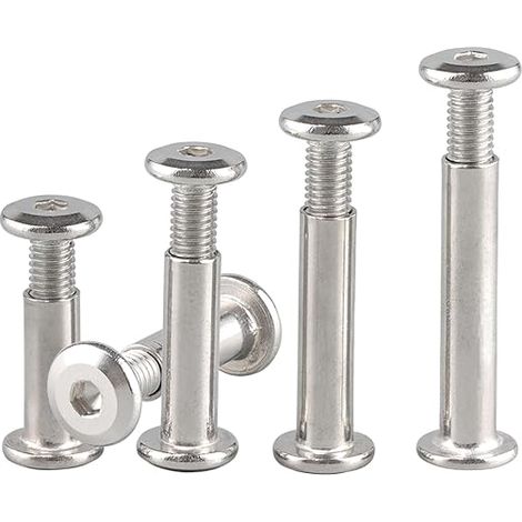 Furniture Connecting Screws M4 x 12 mm Cabinet Connectors Stainless Steel A2 V2A Assembly Screws for Furniture Cabinets Wooden Tables (1/5)