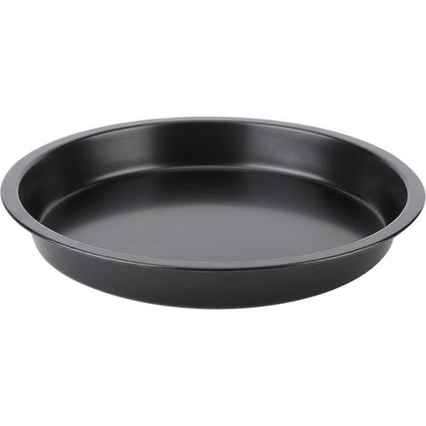 Runde, antihaftbeschichtete Pizzapfanne (20 cm Durchmesser) aus schwarzem Kohlenstoffstahl, inklusive Backblech und Backutensil, Einzelpackung (1/5)
