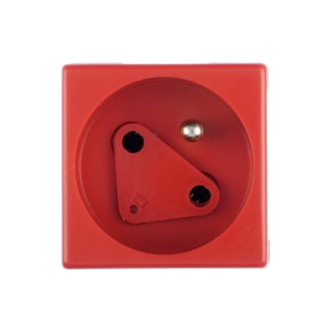 Prise de données simple Simon Connect K45 avec ou sans 16 A IP20, clé d'autorisation, connecteurs rapides, rouge KS22/6