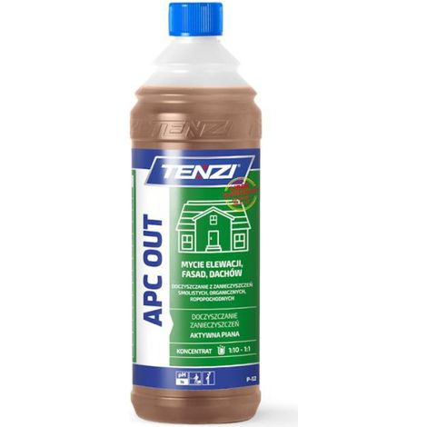Nettoyant Pour Facades - Alcalin - 1 L - Rendement 100 M2 Par Litre - Pour Toits Et Pavés Extérieurs