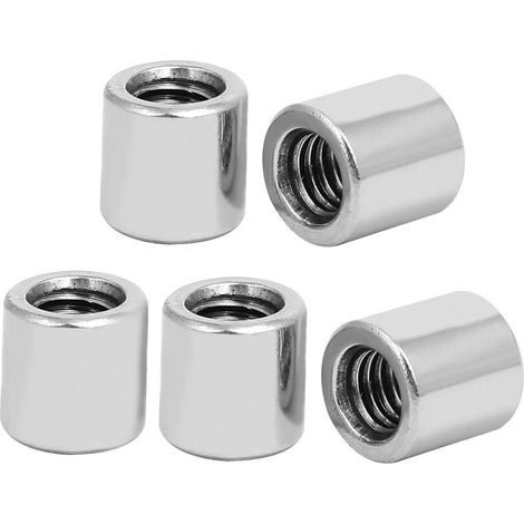Écrou Accouplement Couplage M6 Manchon Inox 304 10mm L 5pcs (1/3)