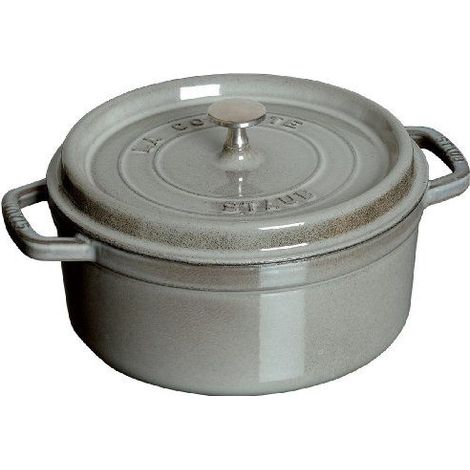 Staub Mini-Kokotte 10 cm rund, Gusseisen, Graphitgrau (1/2)